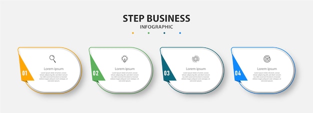 Szablon Elementów Infografiki Krok