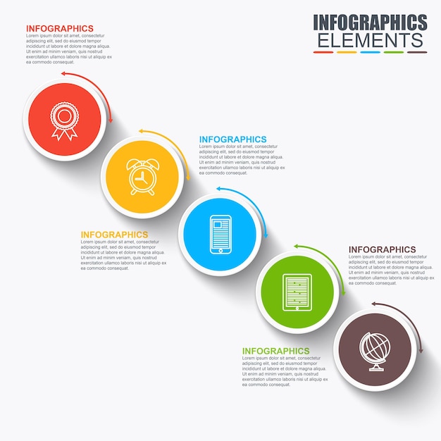 Szablon Elementu Infografiki 3d