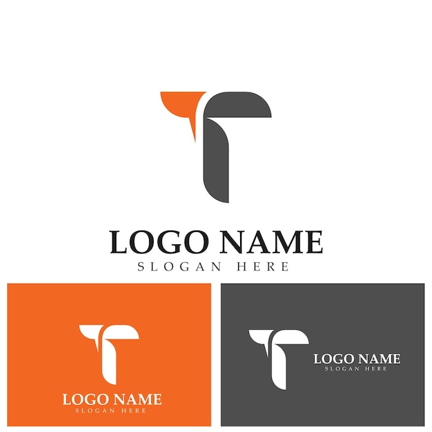 Szablon Elementu Projektu Logo Litery T