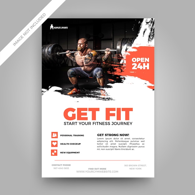 Szablon fly-fly fitness
