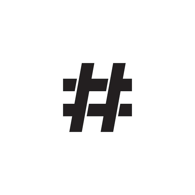 Szablon ikony Hashtag Vector