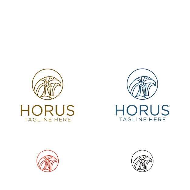 Szablon Ikony Projektu Logo Horusa