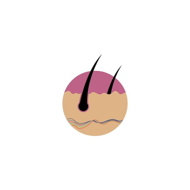 Plik wektorowy szablon ikony wektor logo leczenia włosów