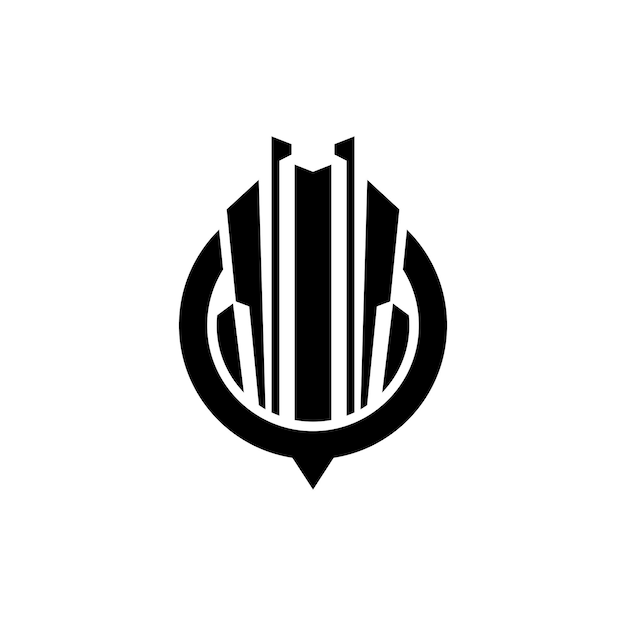 Plik wektorowy szablon ikony wektorowej logo budynku