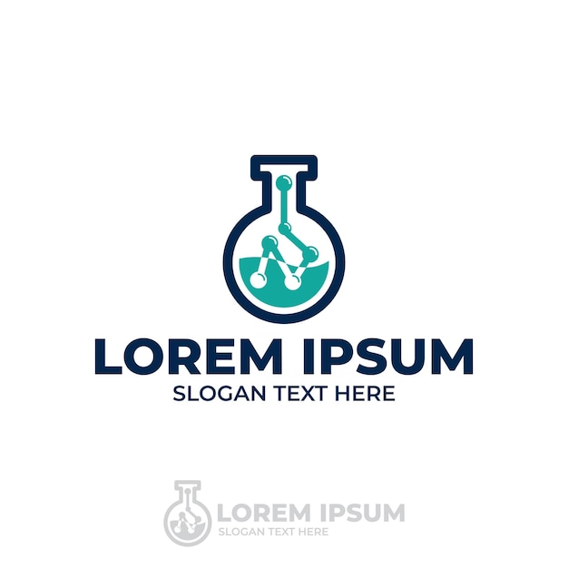 Szablon Ilustracji Laboratorium Chemicznego Laboratorium Medyczne Logo Science Labs Logo Design