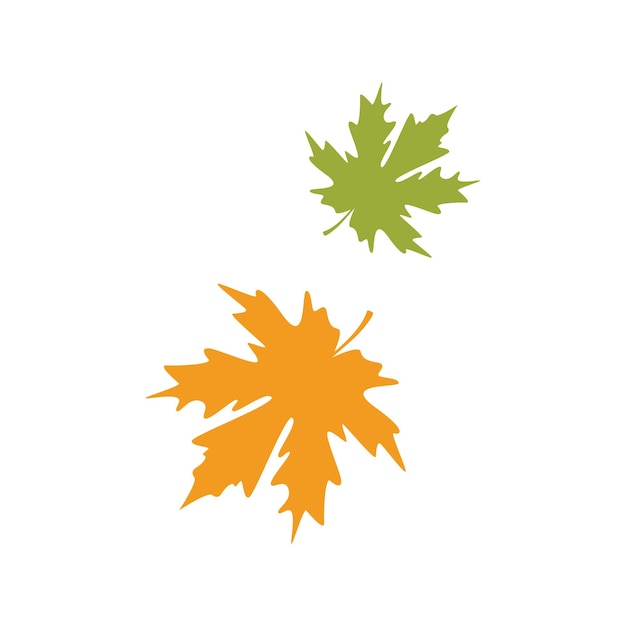 Plik wektorowy szablon ilustracji wektorowej jesiennego liścia klonu