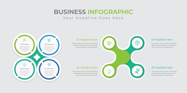 Szablon Infografika Prezentacji Biznesowych