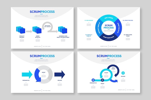 Szablon Infografika Scrum