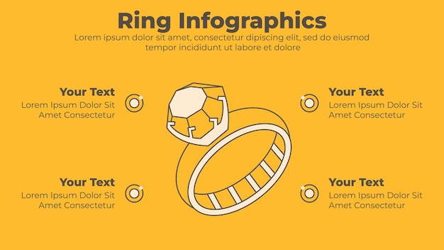 Szablon Infografiki 3d Pierścienia