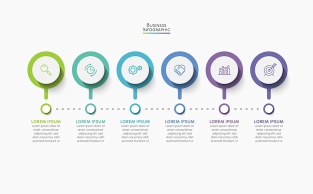 Szablon Infografiki Biznesowej Prezentacji