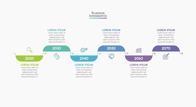 Szablon infografiki biznesowej prezentacji