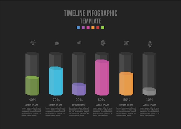 Plik wektorowy szablon infografiki dla biznesu 3d elementy prezentacji wektor infografika