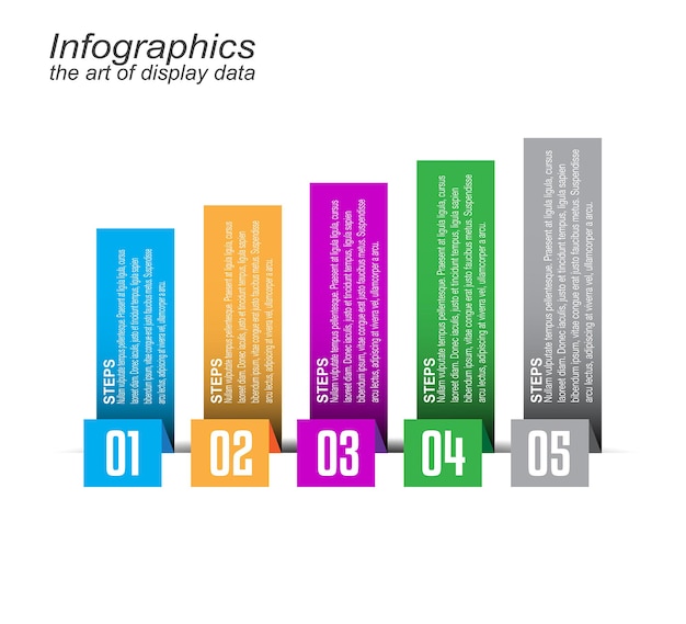 Szablon infografiki do nowoczesnej wizualizacji danych oraz rankingu i statystyk