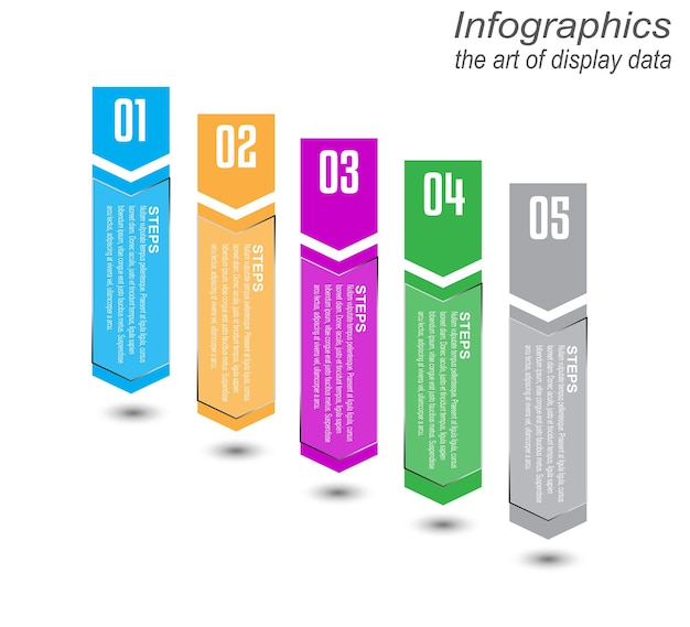 Szablon infografiki do nowoczesnej wizualizacji i rankingu danych