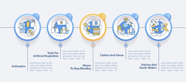 Szablon Infografiki Koło Apteczki