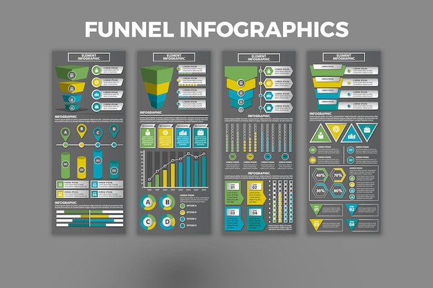 Szablon Infografiki Lejka