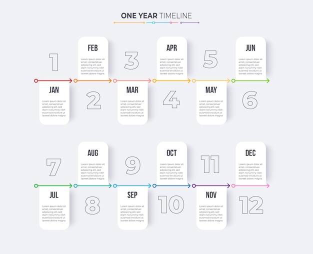 Szablon Infografiki Osi Czasu Koncepcja Diagramu Kamienia Milowego Lub Procesu