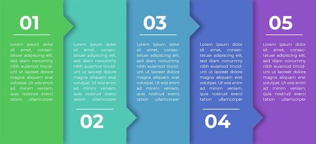 Szablon Infografiki Osi Czasu Prezentacja Infografiki Biznesowej Z 5 Opcjami