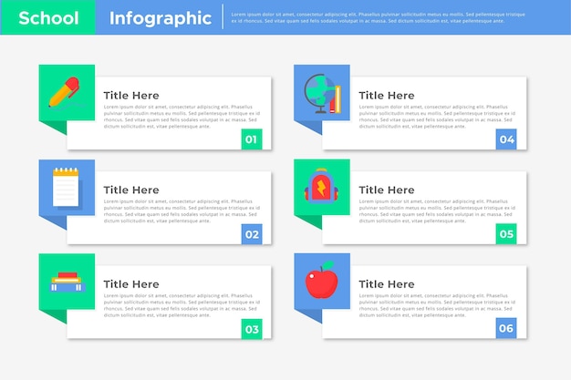 Szablon Infografiki Szkoły