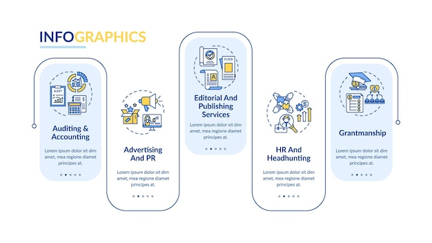 Szablon Infografiki Usługi Doradztwa Biznesowego