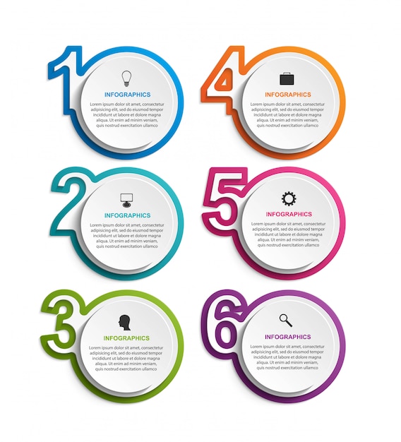Szablon infografiki z liczbami.