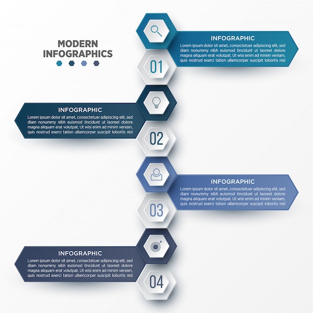 Szablon Infographic 3d Do Prezentacji. Wizualizacja Danych Biznesowych. Elementy Abstrakcyjne. Koncepcja Kreatywnych Infografikę.