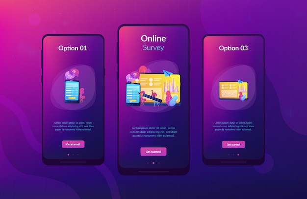 Szablon interfejsu aplikacji ankiety online