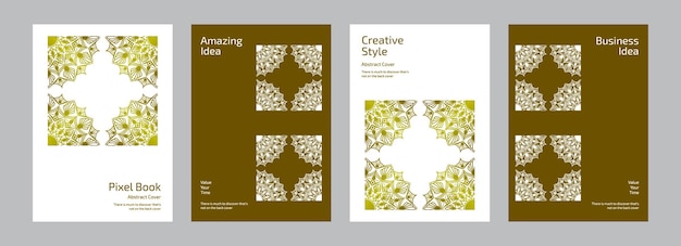 Szablon Izolowanego Raportu Kreatywny Układ Prezentacji Biznesowej Geometryczny Projekt Broszury