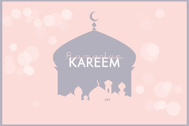 Plik wektorowy szablon kartki powitawczej kareem ramadan