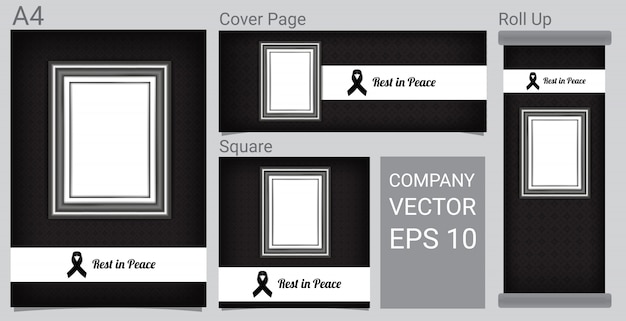 Szablon Karty Pogrzeb Pokoju