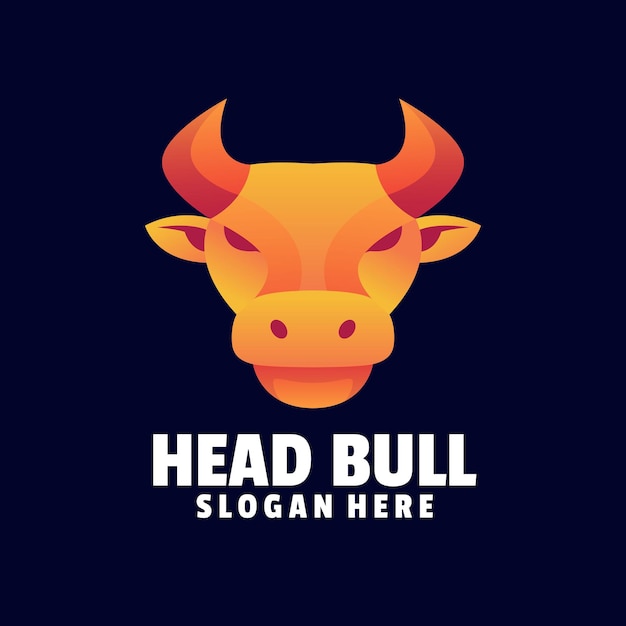 Szablon Kolorowe Logo Head Bull