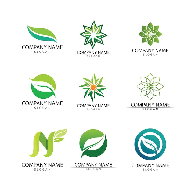 Szablon Koncepcji Logo Nasion Roślin