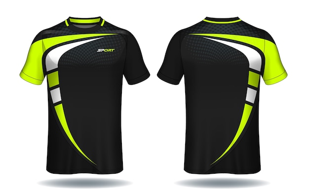 Szablon koszulki piłkarskiej. Projekt koszulki sportowe.