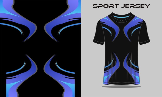 Szablon Koszulki Sportowej Dla Mundurów Drużynowych Koszulka Piłkarska Koszulka Wyścigowa Wektor Premium Premium Wektor