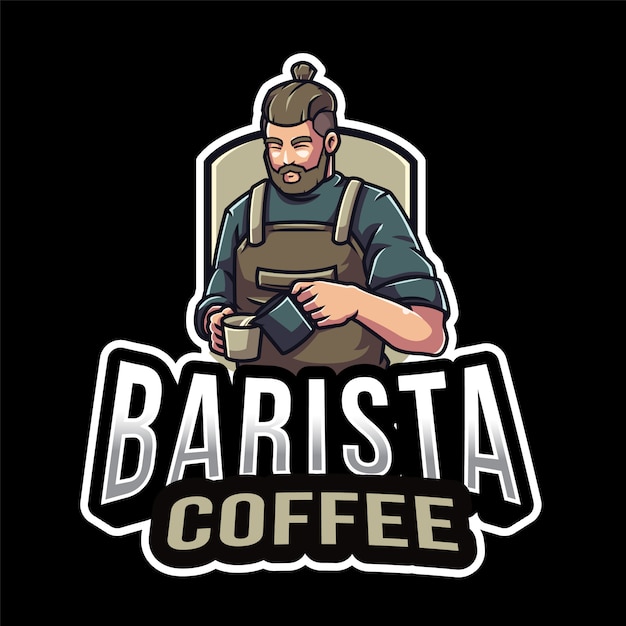 Szablon Logo Barista Coffee