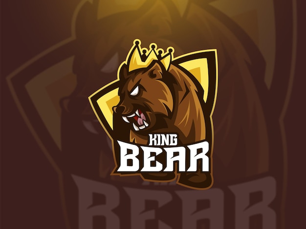 Szablon Logo Bear King Professional Esport