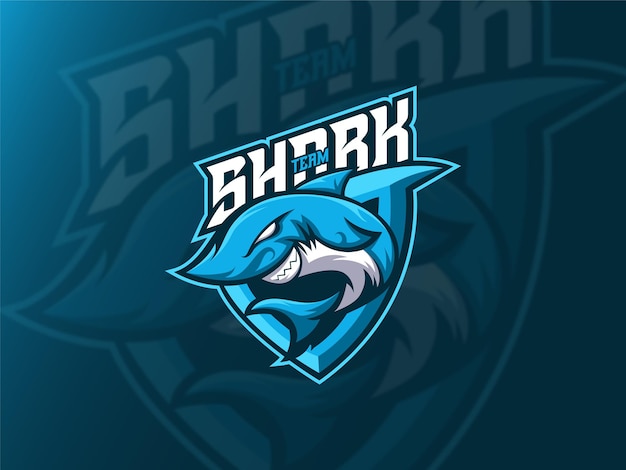 Szablon Logo Blue Shark Professional Esport