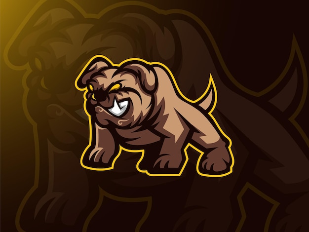 Szablon Logo Bulldog Professional Esport
