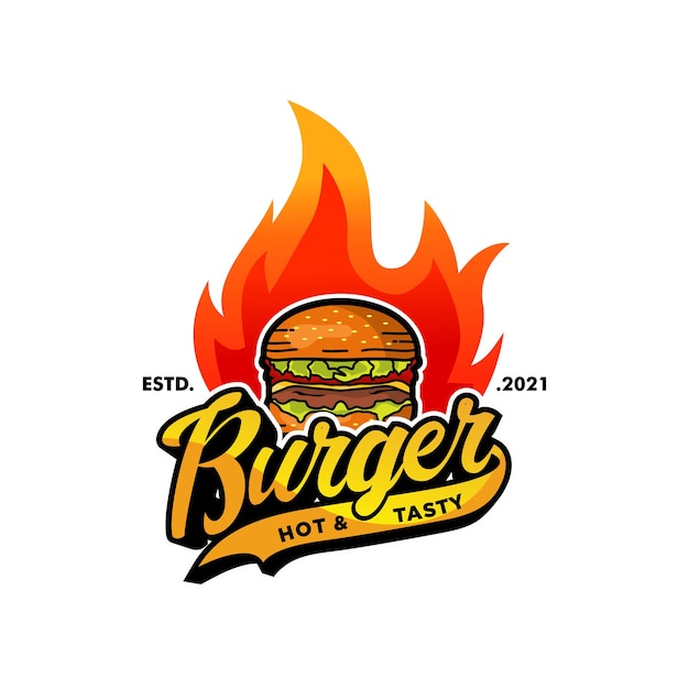 Szablon Logo Burgera