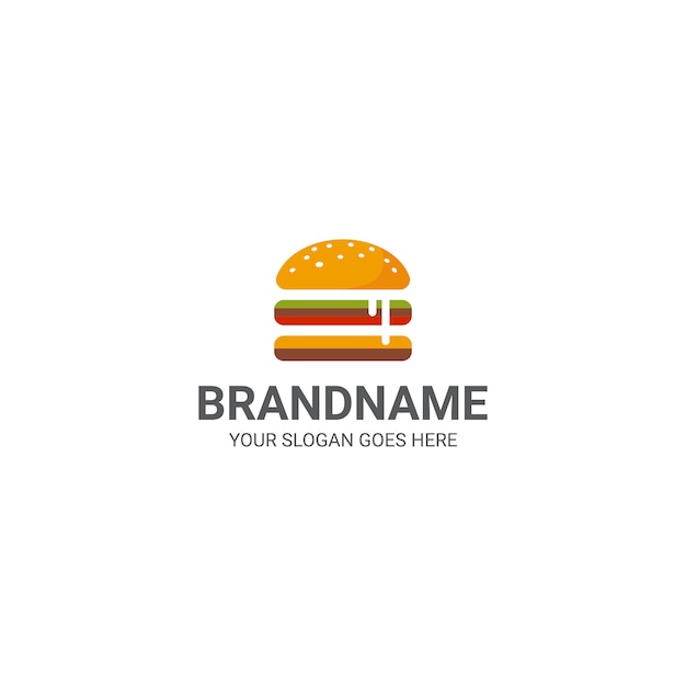 Plik wektorowy szablon logo cheeseburgera