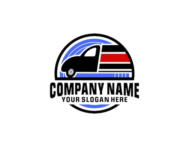 Plik wektorowy szablon logo ciężarówki