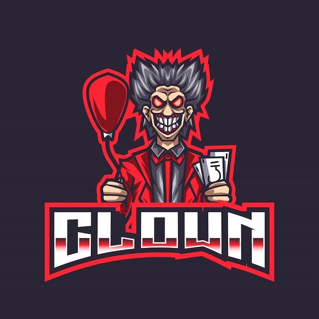 Szablon Logo Clown Esport