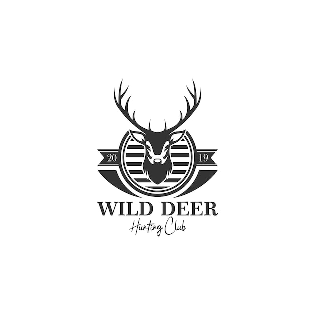 Szablon Logo Deer Hunt