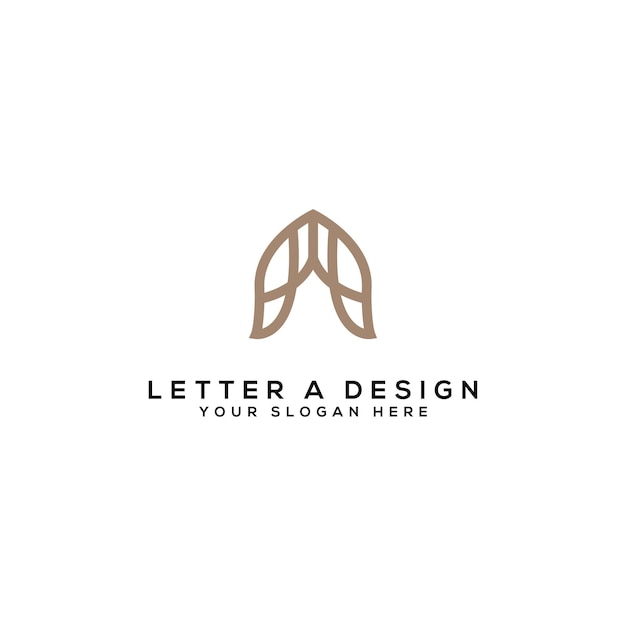Szablon Logo Design W Formie Litery A Abstrakt