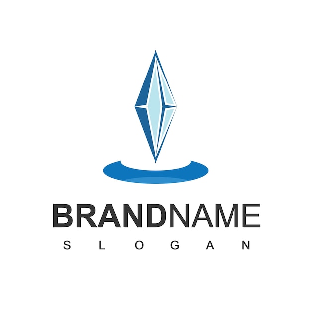 Szablon Logo Diamentu, Logo W Kształcie Klejnotu