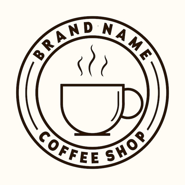 Plik wektorowy szablon logo dla kawiarni