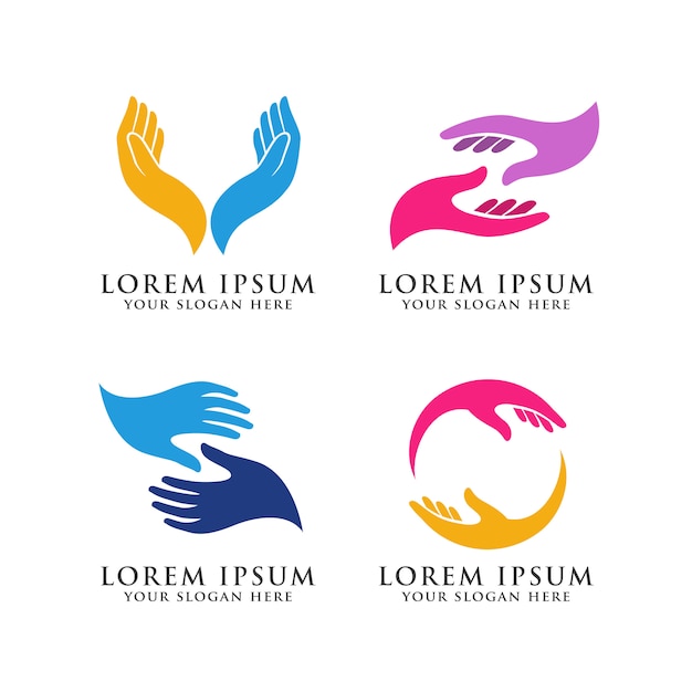 szablon logo do pielęgnacji dłoni