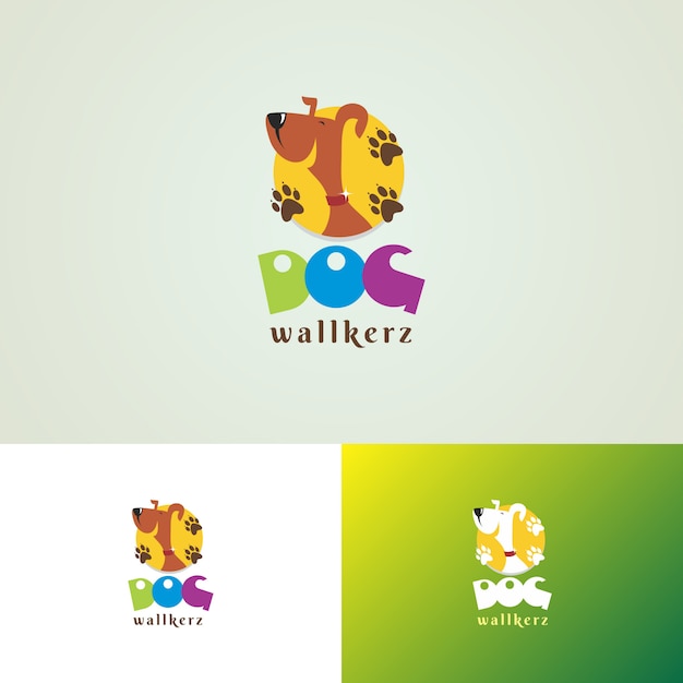 Szablon Logo Dog Walkers