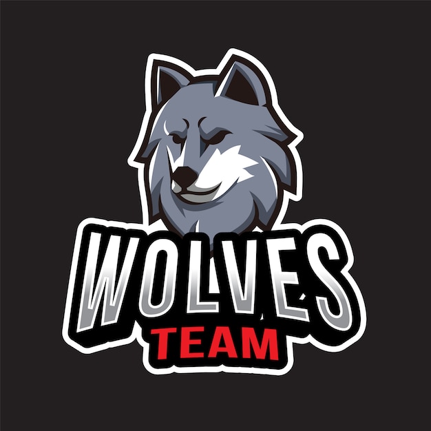 Szablon Logo Drużyny Wilków