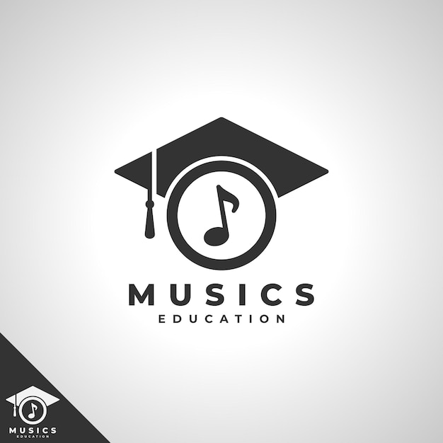 Plik wektorowy szablon logo edukacji muzycznej